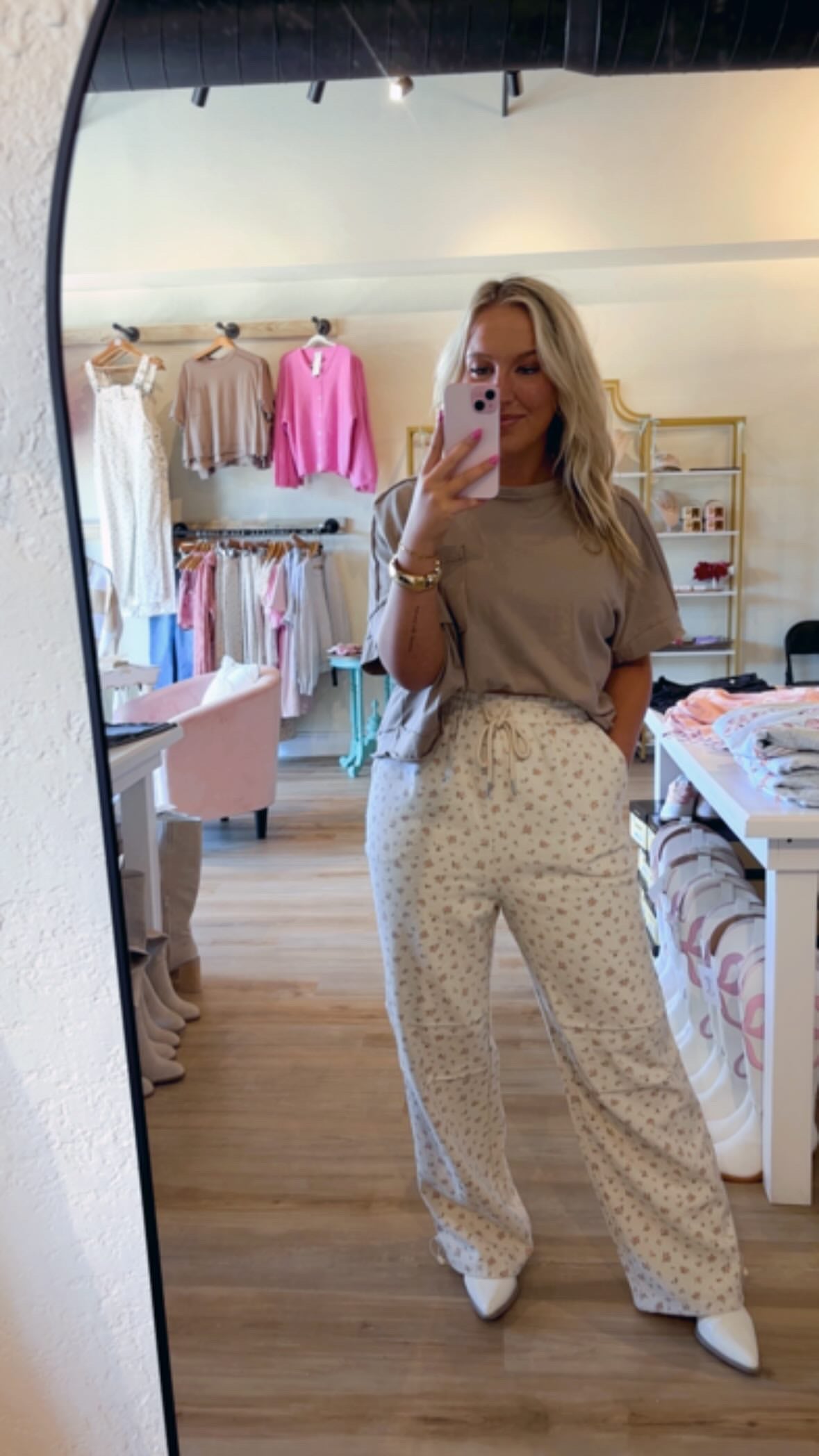 Boxy Cropped Short Sleeve Tee - Neutral