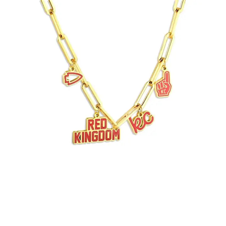 Kansas City Charm Necklace - Red Kingdom