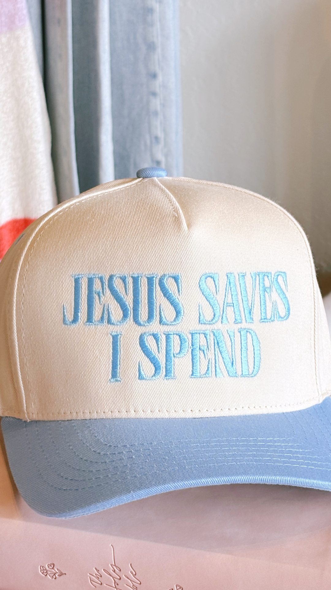 Jesus Saves I Spend Trucker Hat
