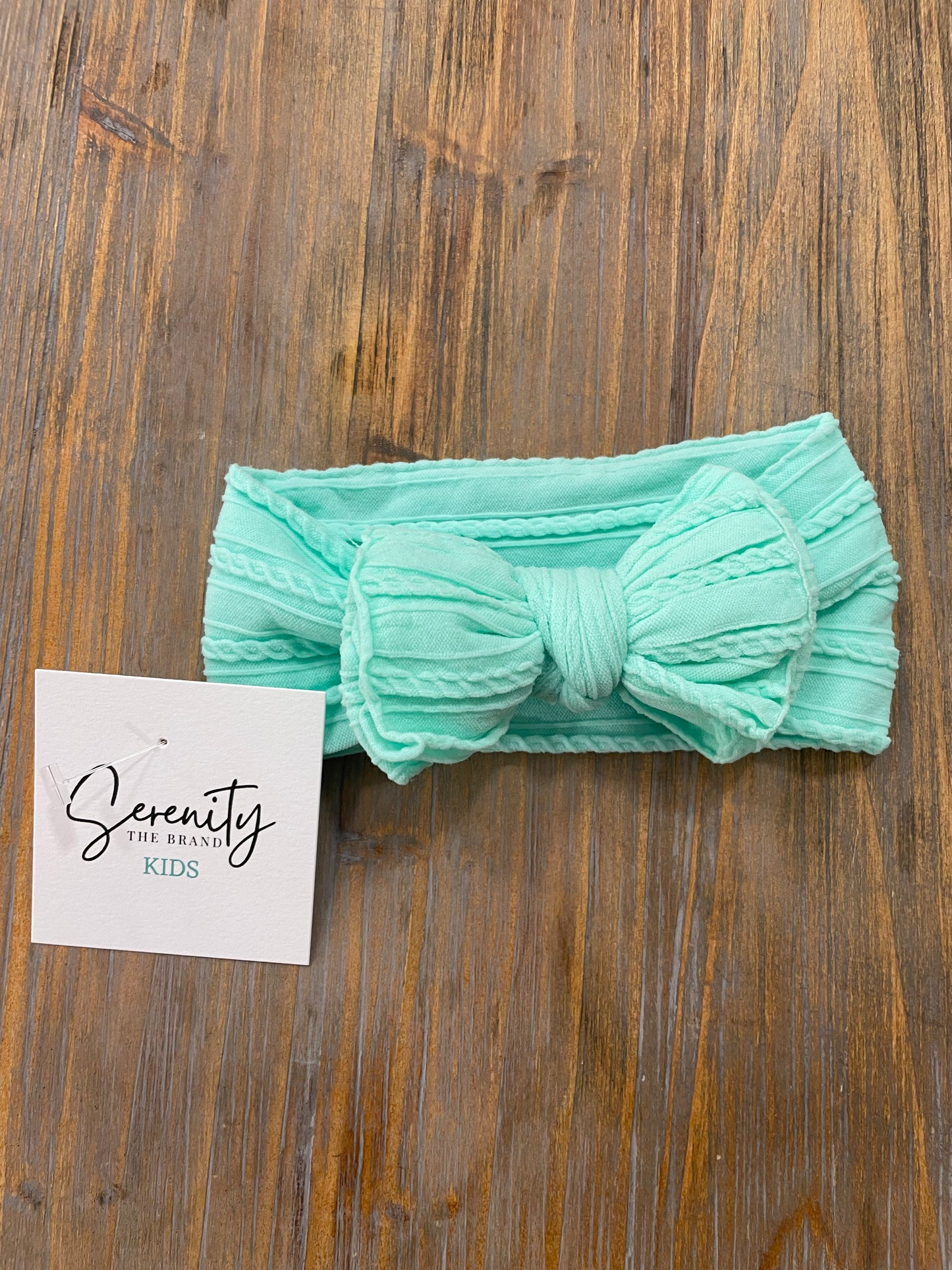 Kids Textured Summer Headwrap-Teal
