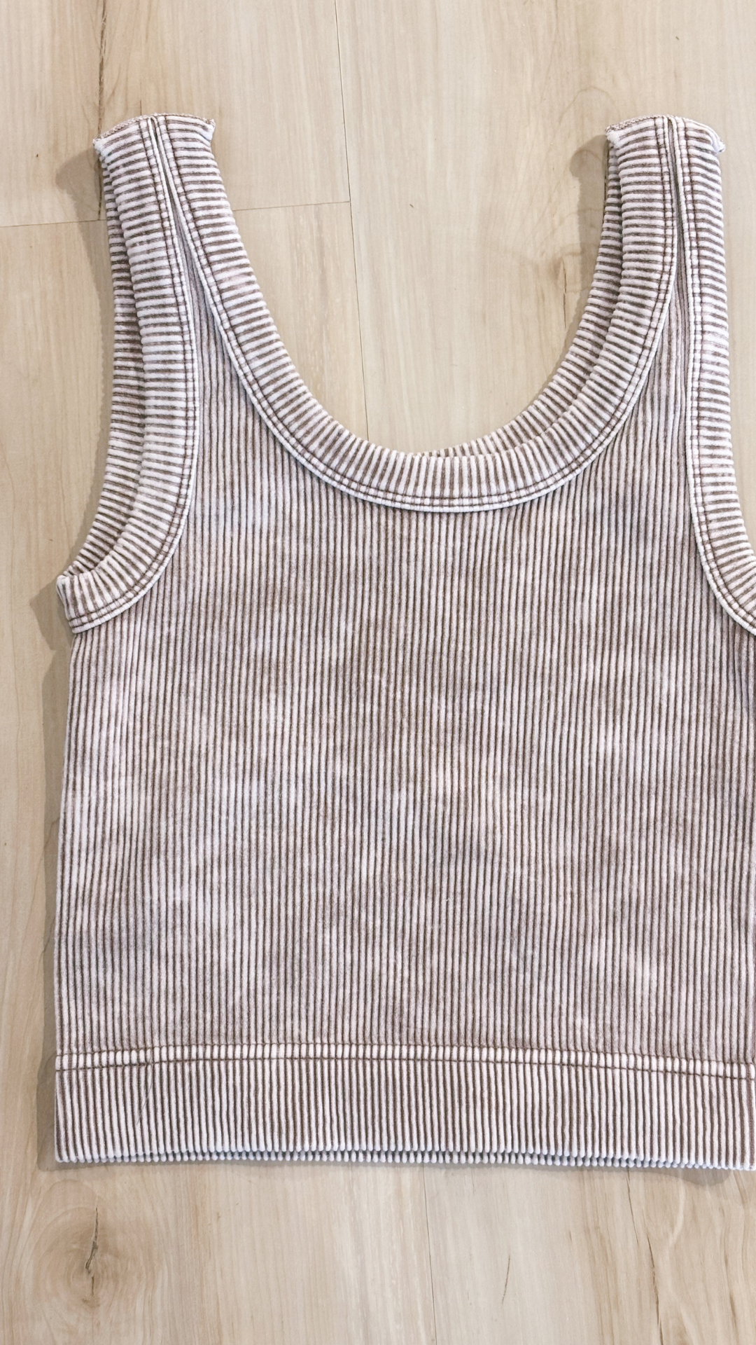 Serenity Scoop Neck Ribbed Tank Top