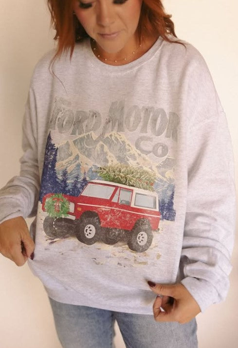 Ford Motor Co Inspired Graphic Crewneck