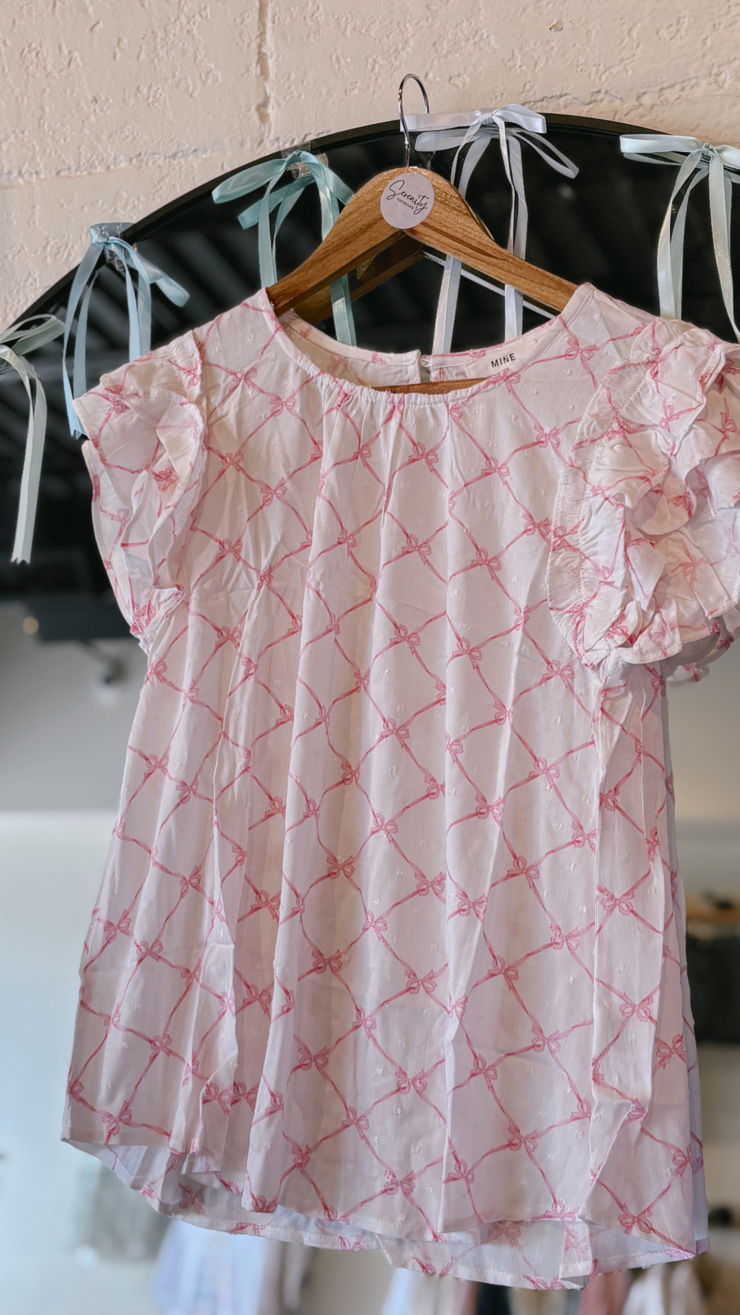 Pink Bow Blouse