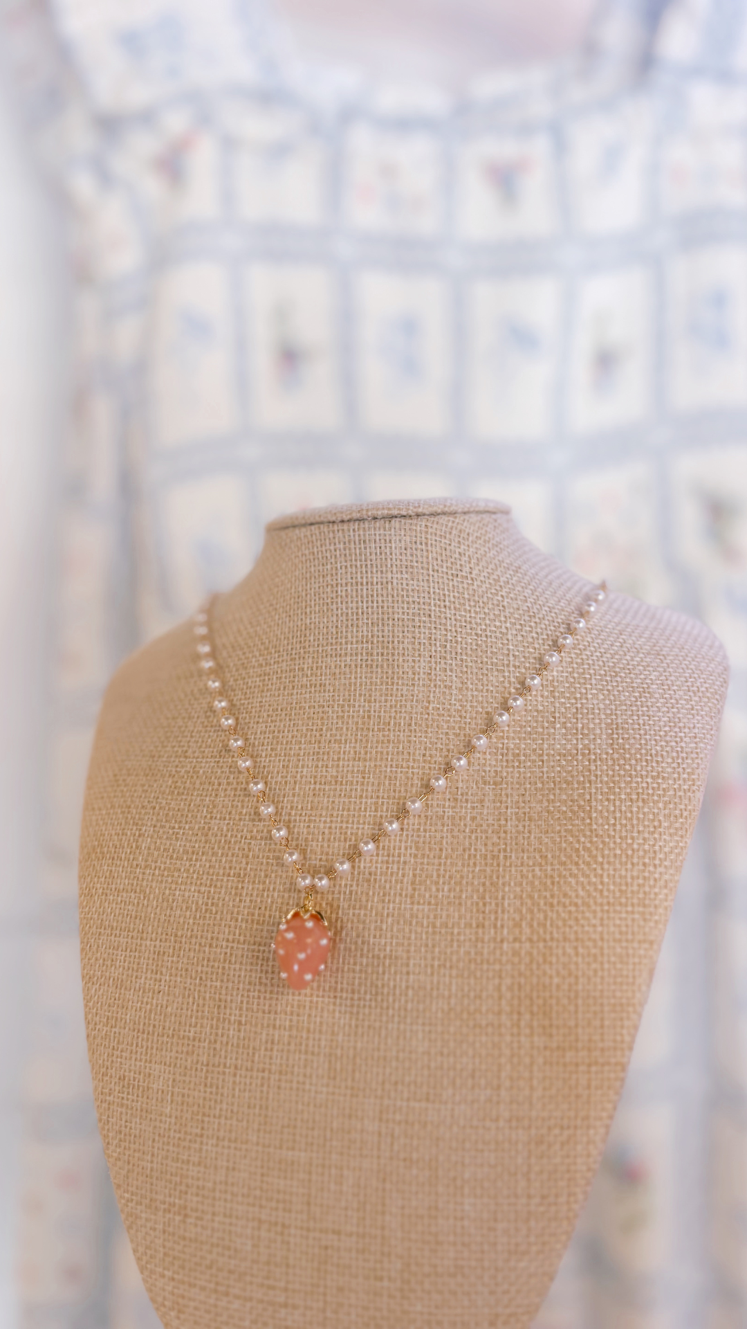 Pearl Strawberry Necklace