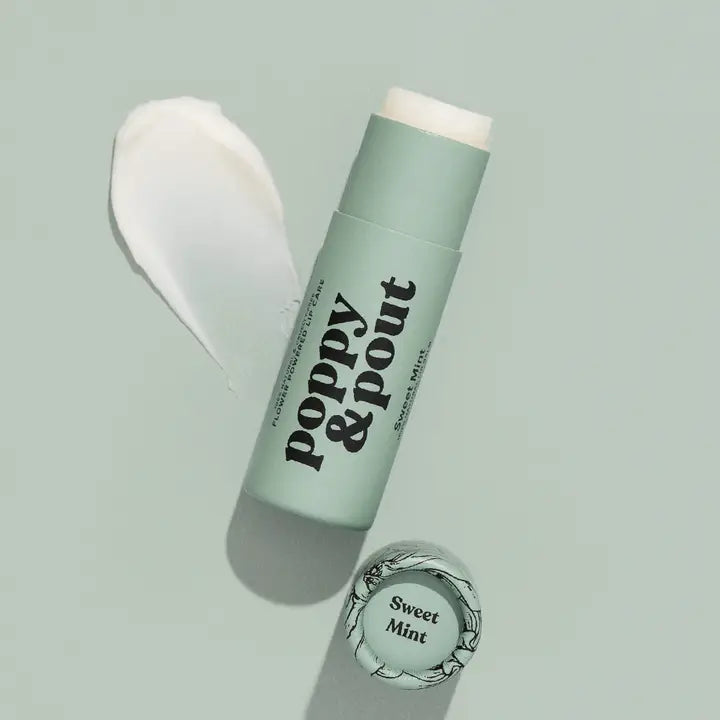 Poppy and Pout Lip Balm, Sweet Mint