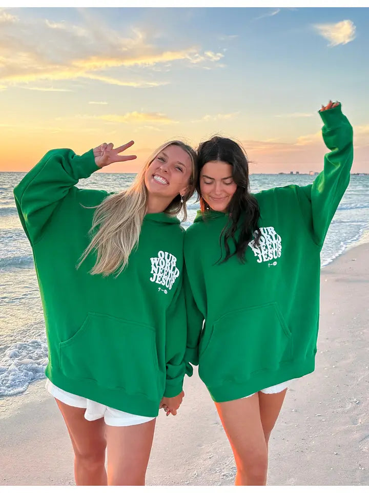 Our World Needs Jesus Unisex Hoodie