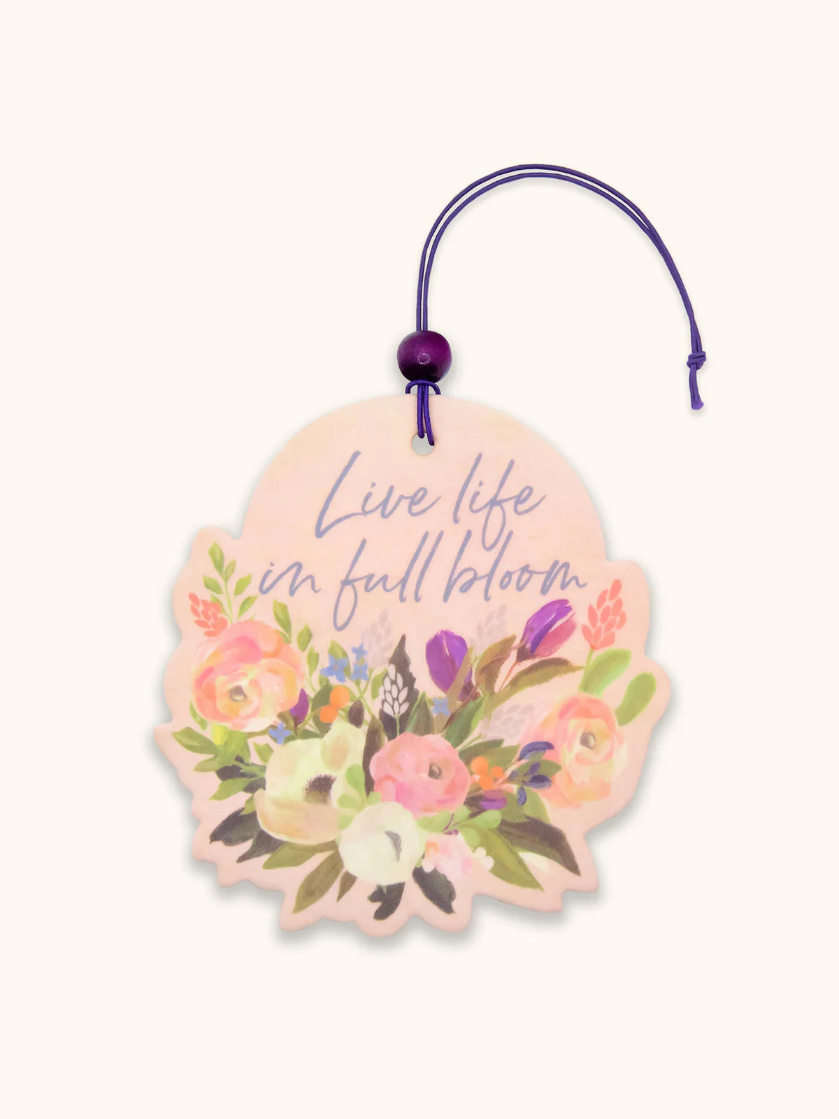 Live Life in Full Bloom Car Freshener-2pk