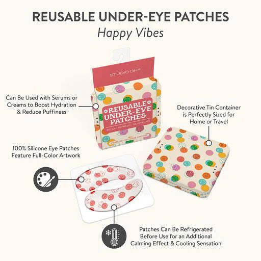 Happy Vibes Reusable Under Eye Patches