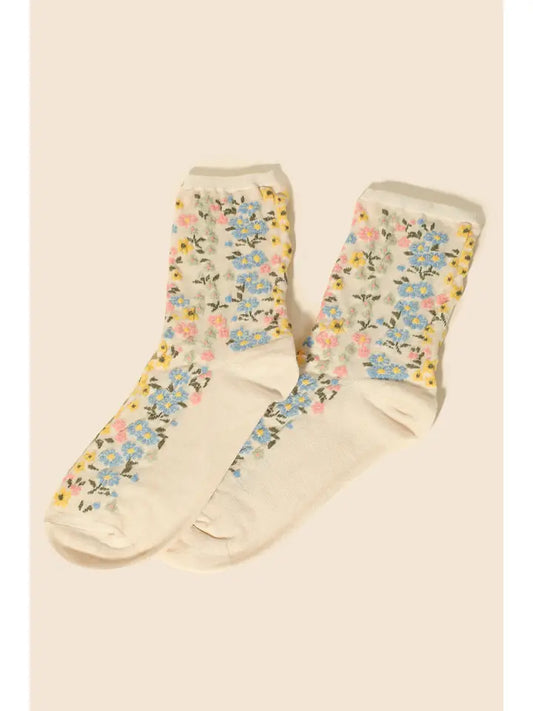 Serenity Socks - Floral