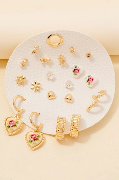 Vintage Coquette Earrings Set