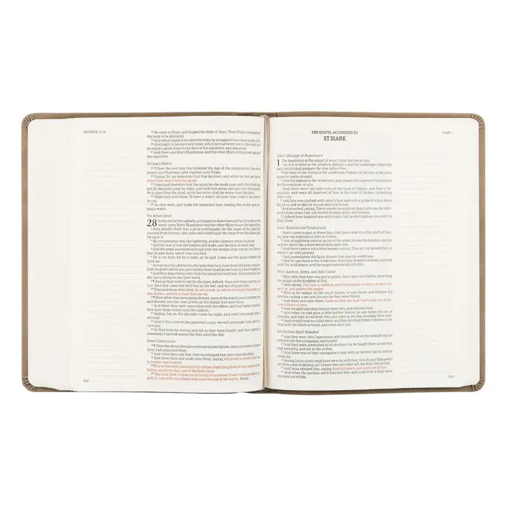 Kjv Large Print Notetaking Bible: Marlo Theme