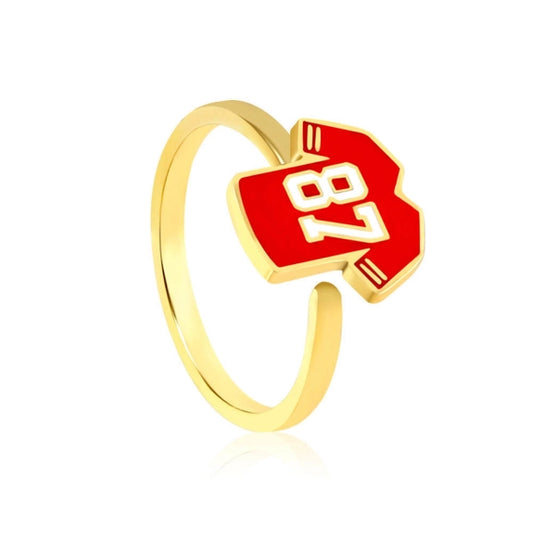 Kansas City Chiefs #87 Tight End Jersey Ring