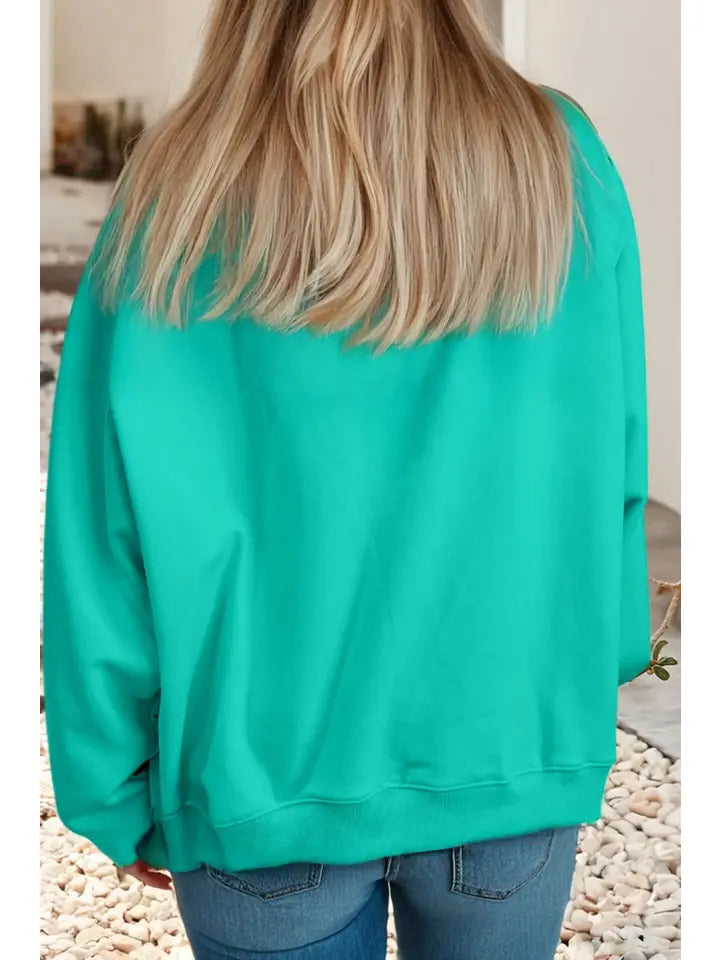 Blessed Mock Neck Crewneck