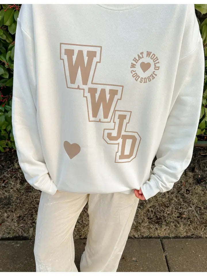 Wwjd Varsity Unisex Crewneck