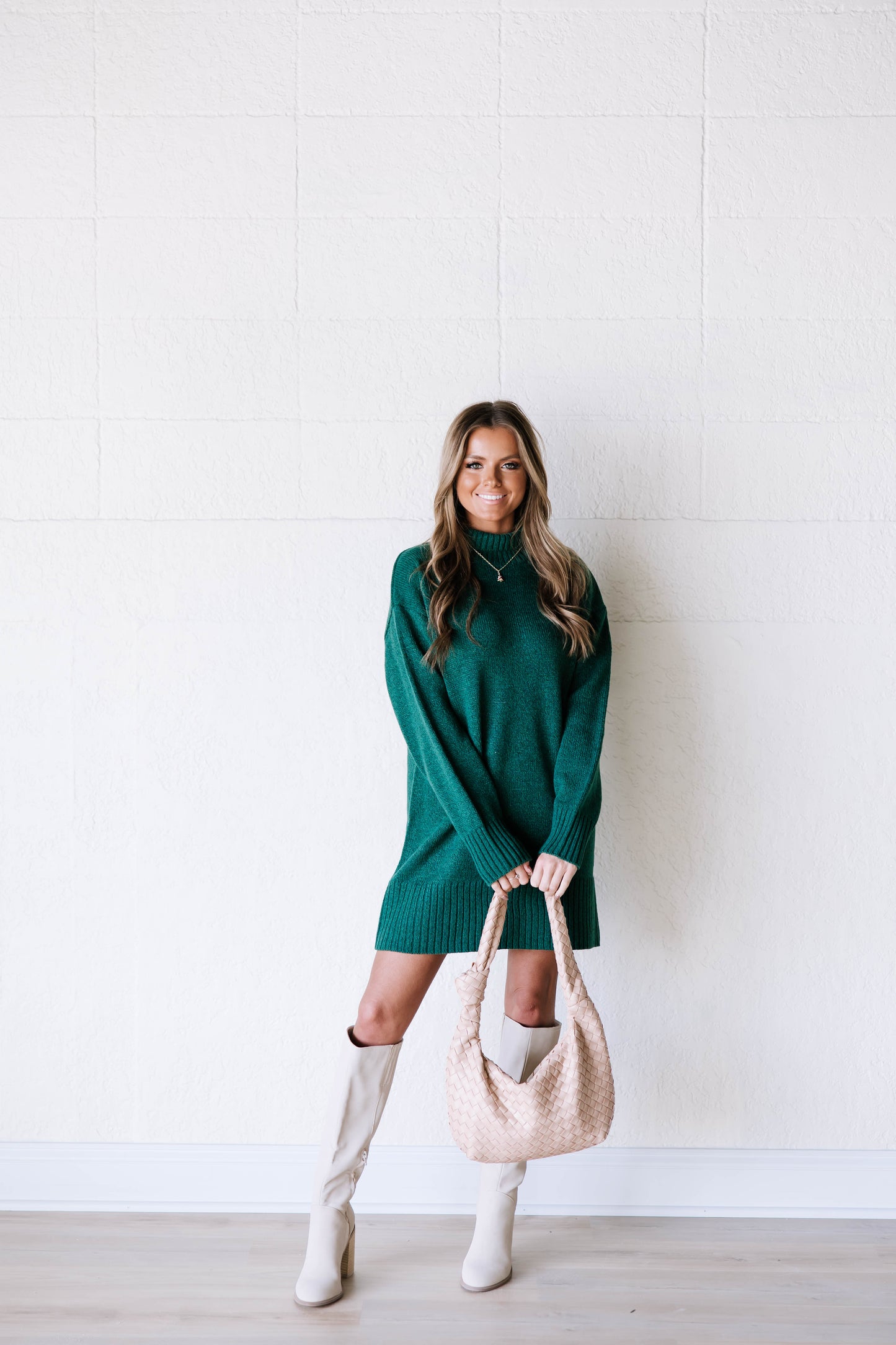 Green Sweater Dress