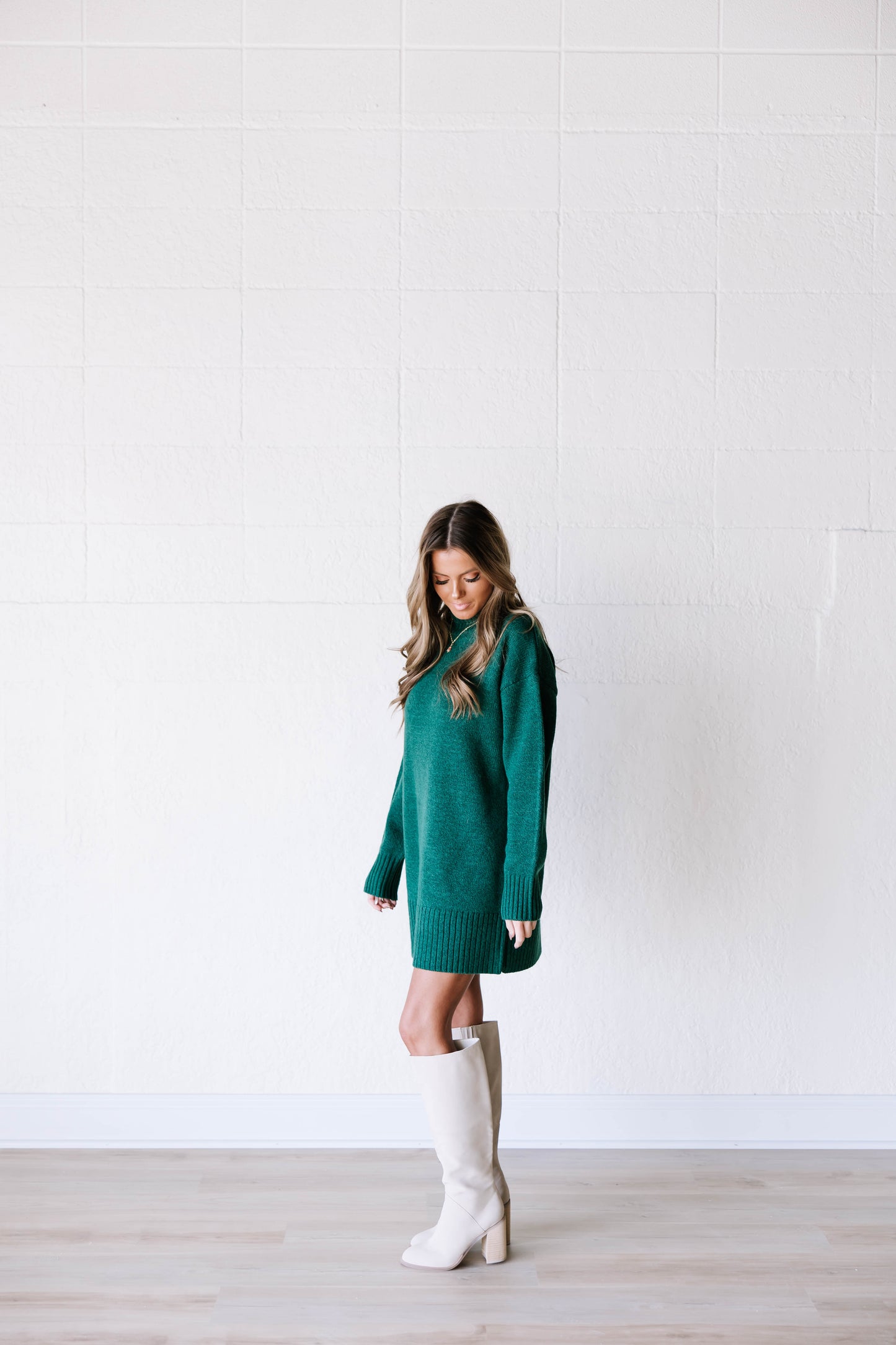 Green Sweater Dress