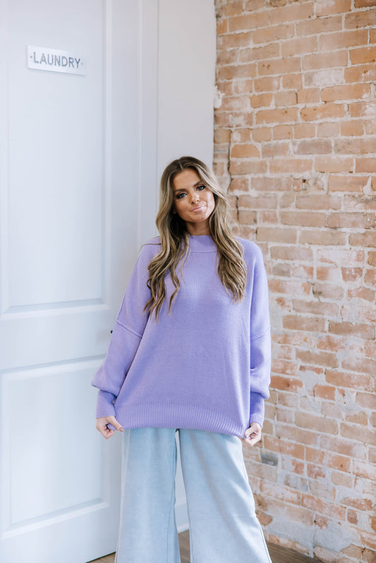 Purple Oversized Sweater