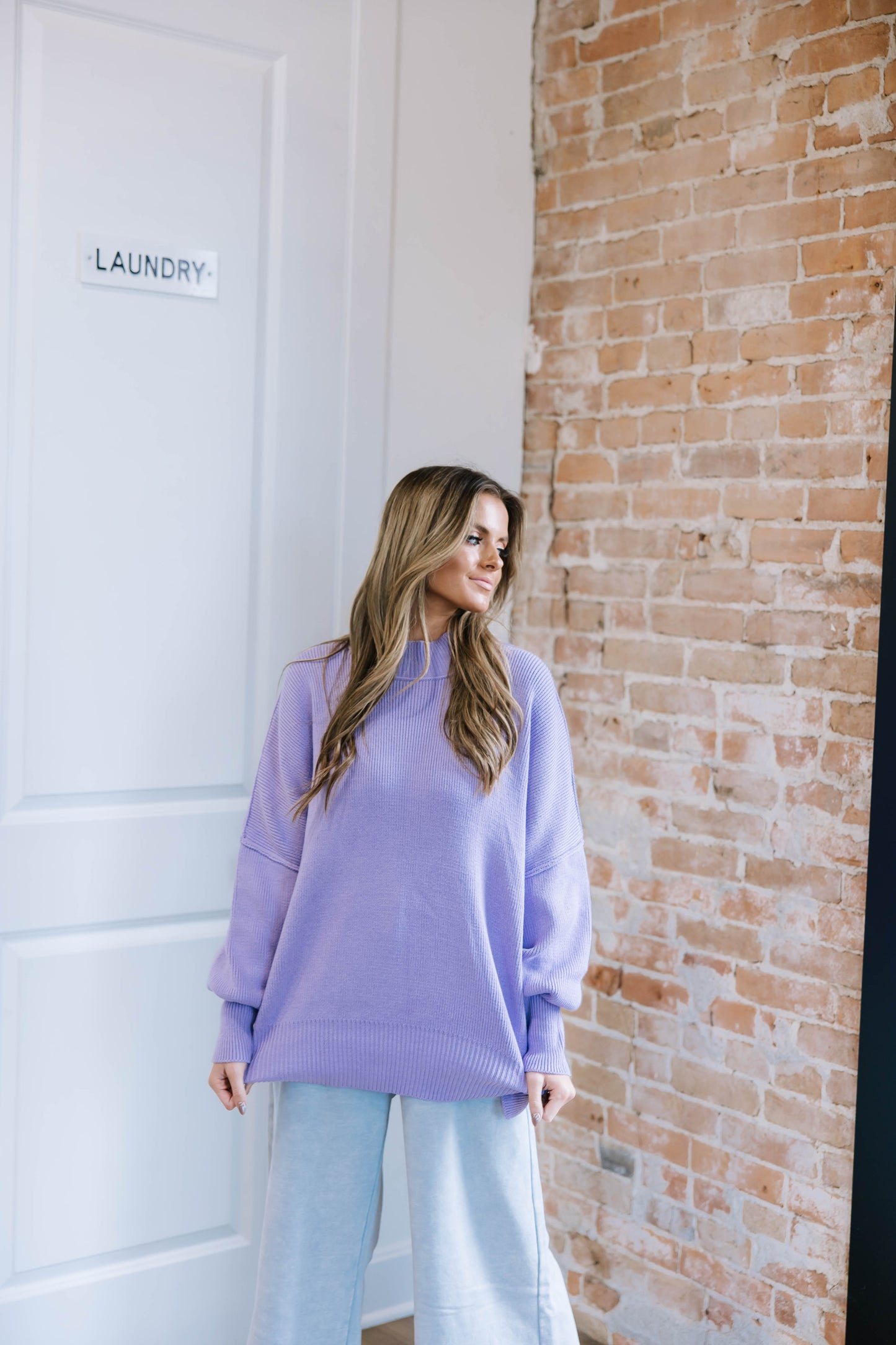 Purple Oversized Sweater