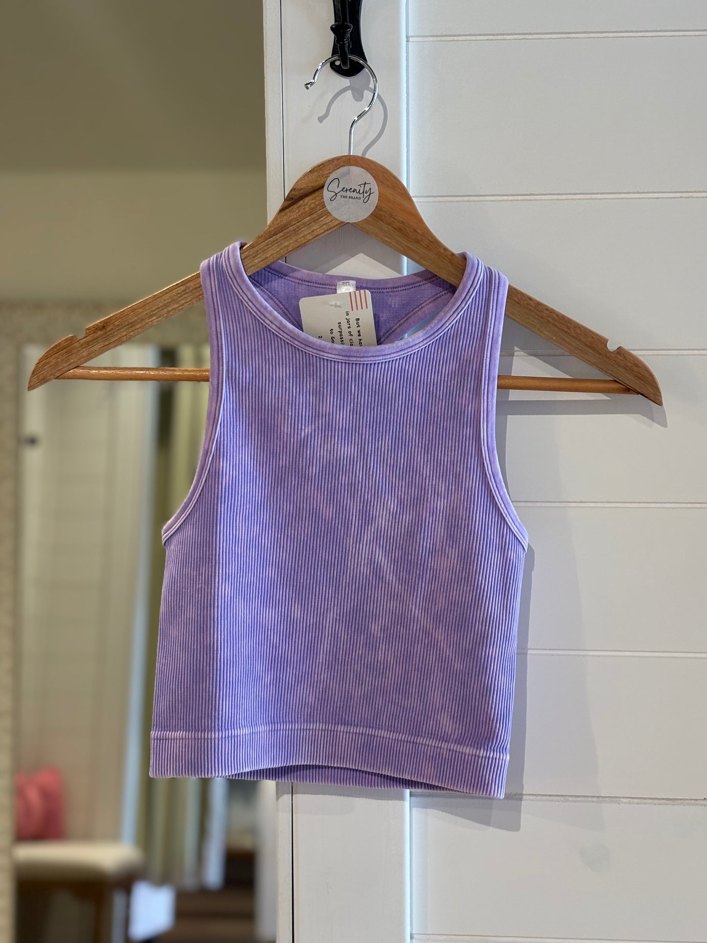Zenana High Neck Tank Purple