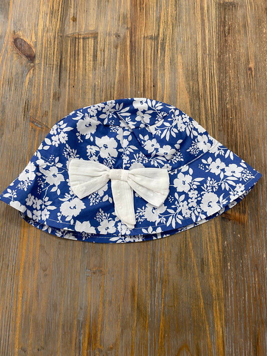 Blue Floral Hat