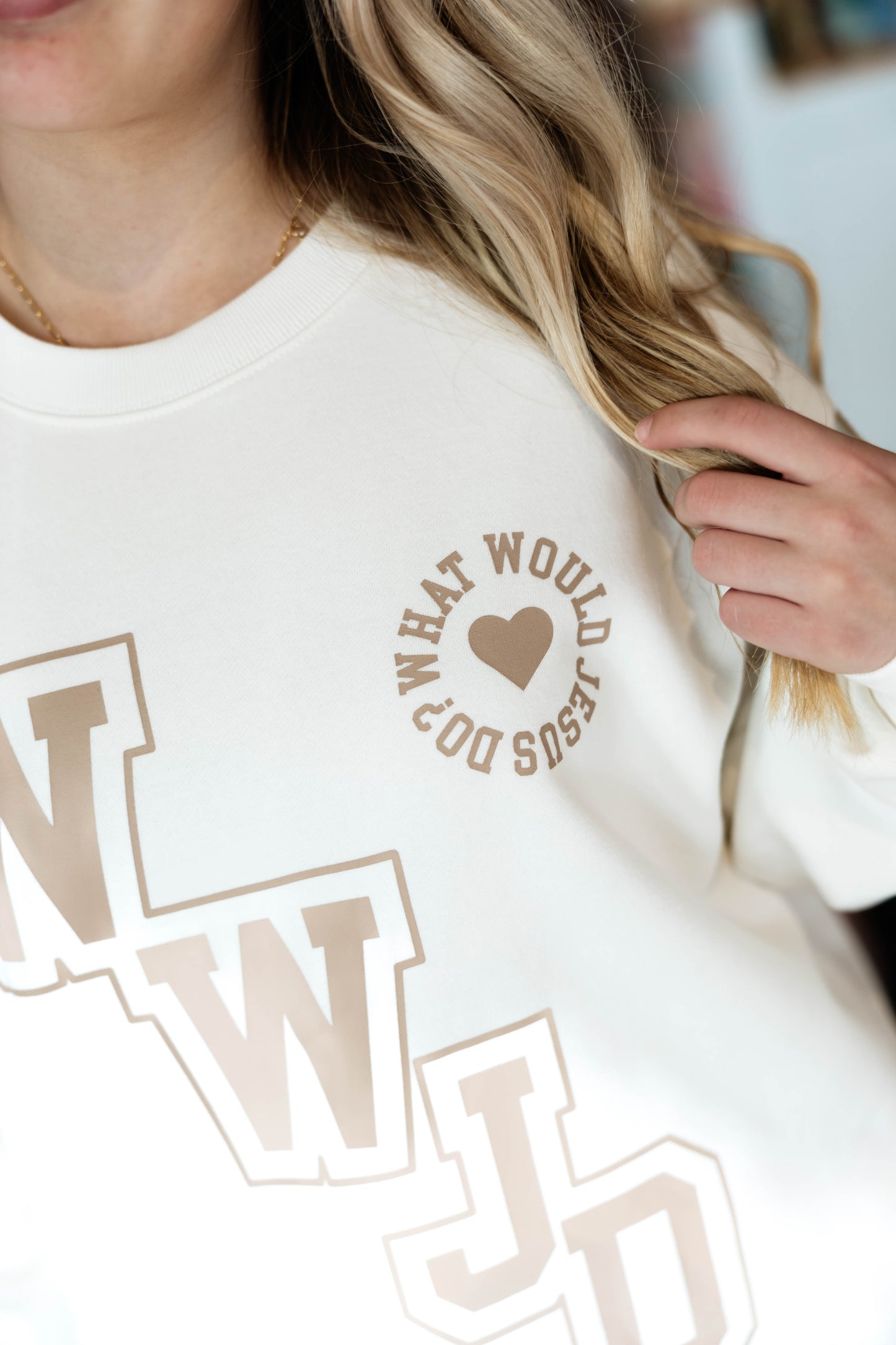 Wwjd Varsity Unisex Crewneck