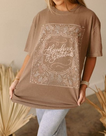 Abundance Of Gratitude Graphic Tee