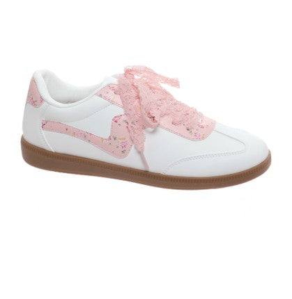 Light Pink Floral Sneakers