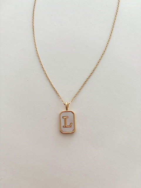 18k Gold Plated Initial Pendant