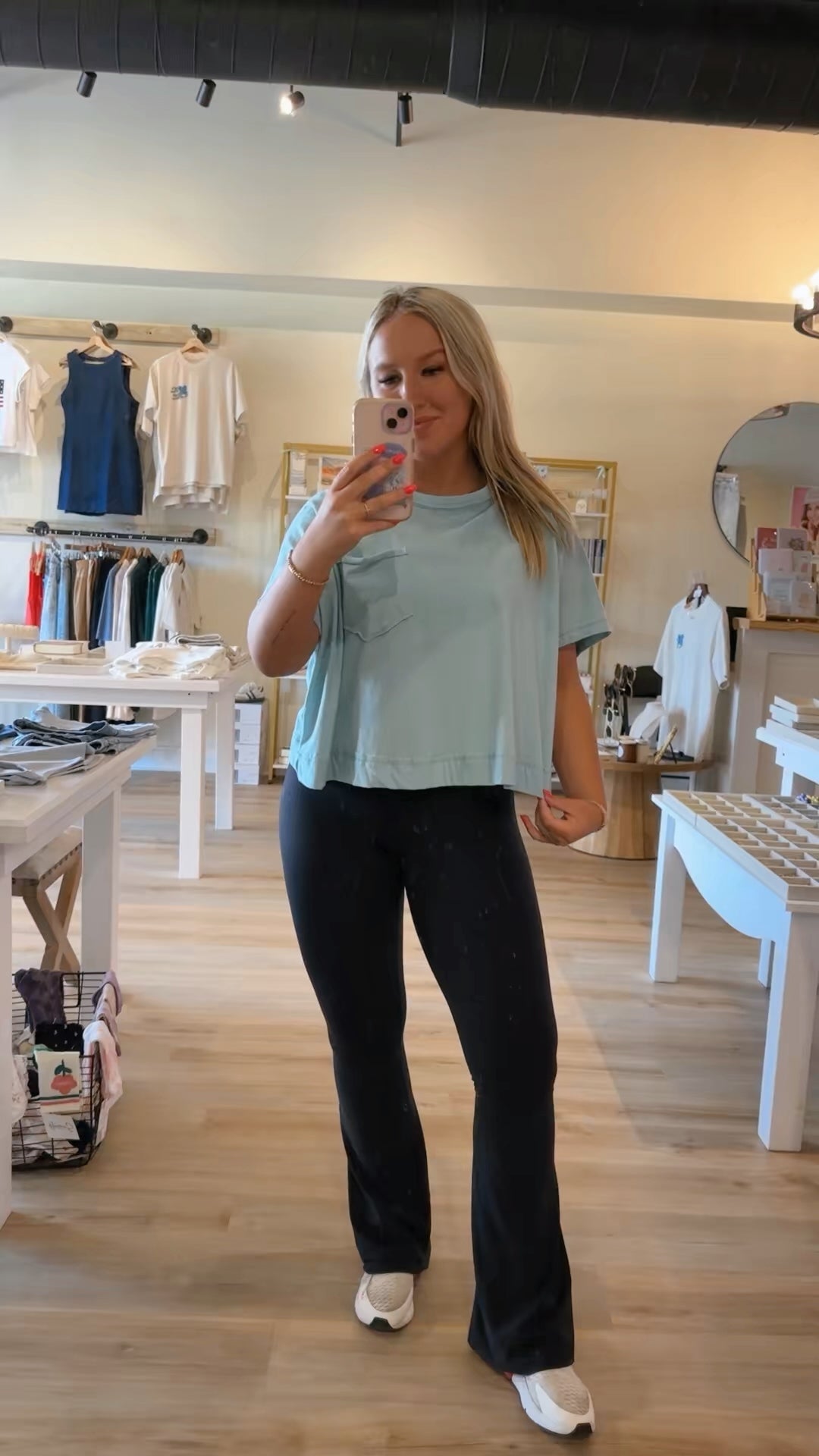 Zenana Oversized Boxy Tshirt Seafoam Blue