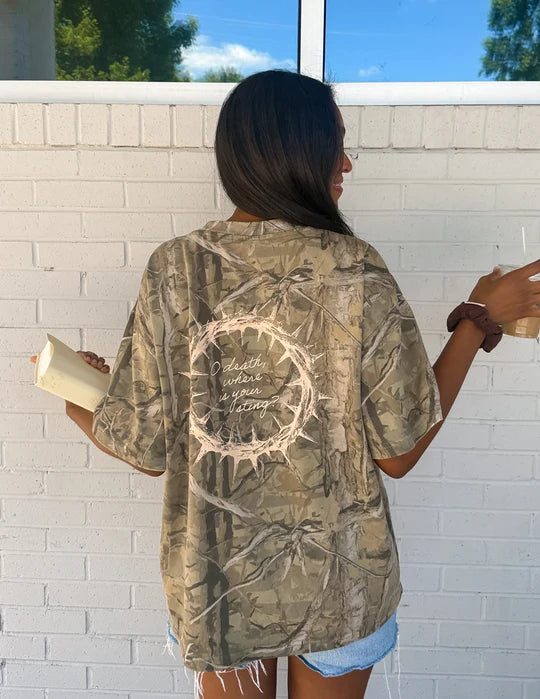 Elevated Faith The Sacrifice Camo Heavyweight Tee