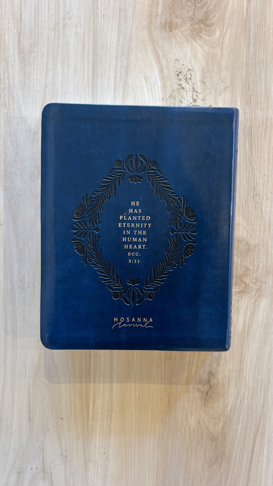 NLT Journaling Bible Navy Blue