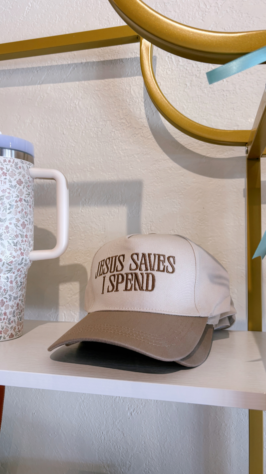 Jesus Saves I Spend Trucker Hat