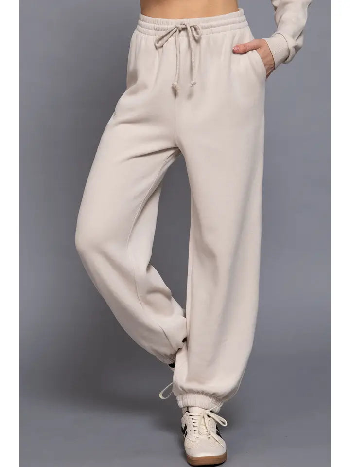 Elastic Waist Soft Jogger Pants