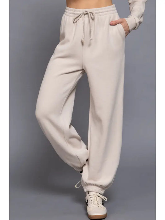 Elastic Waist Soft Jogger Pants