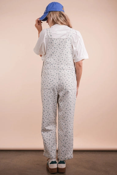 Floral Printed Casual Overall Jumpsuit