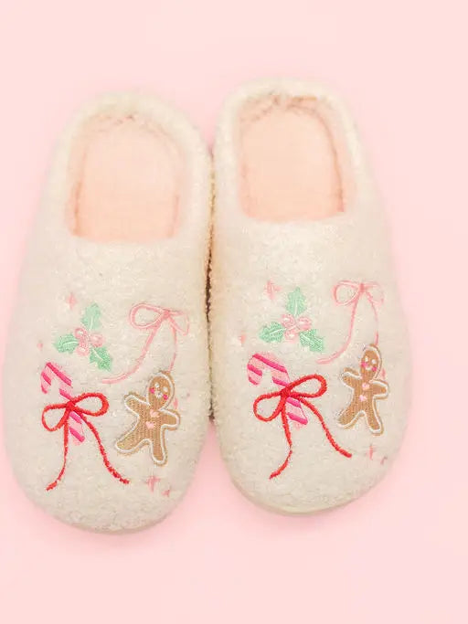 Gingerbread Bows - Christmas Sweets Slippers